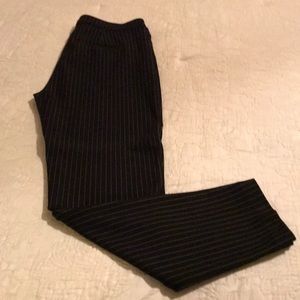 Liverpool black pinstripe knit pants